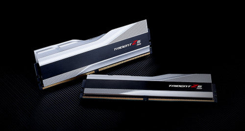 G.Skills Trident Z5 RGB 32GB (2x16GB) DDR5 PC5-48000 6000MHz CL40-40-40-96 1.35V Intel XMP 3.0 gaming ram memory - silver G.Skills Trident Z5 RGB 32GB (2x16GB) DDR5 PC5-48000 6000MHz CL40-40-40-96 1.35V Intel XMP 3.0 gaming ram memory - silver